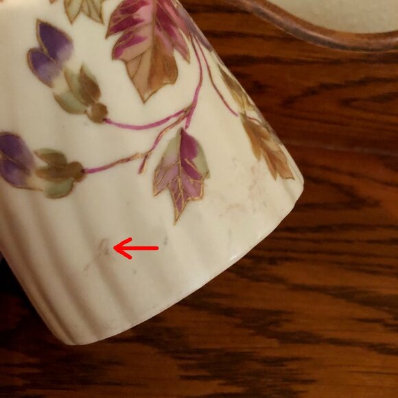 Antique Rudolstadt Germany Hand Painted Porcelain Chocolate Pot - Picture 3 of 8